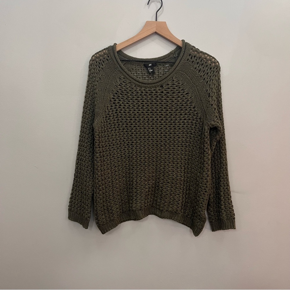 h&m wide knit sweater